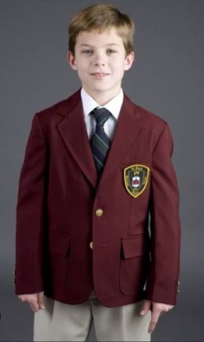 Wool Plain Boys School Blazer, Shell Material : Polyester