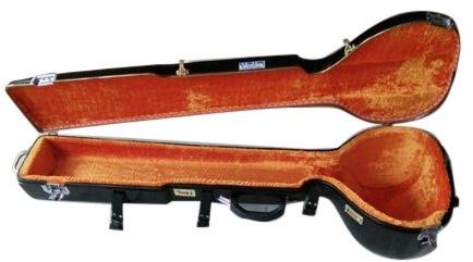 Plain Sitar Fiberglass Case, Color : Black, Brown