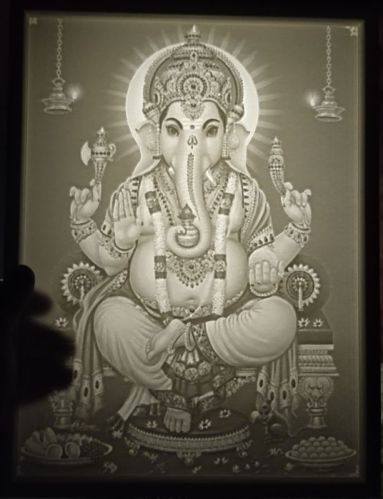 Rectangular Corian Wall Mounted 3D Photo Frame, For Home Purpose