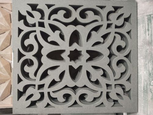 Square MDF Jali, Color : White