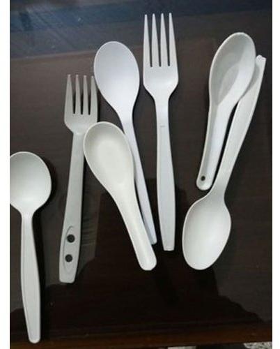 Corn-starch Compostable Cutlery For Having Food