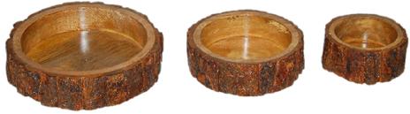 100-120 Gram Solid Polished Lakdi Wale Wooden Tray Set, For Homes, Restaurants, Size : 10X6 Inch