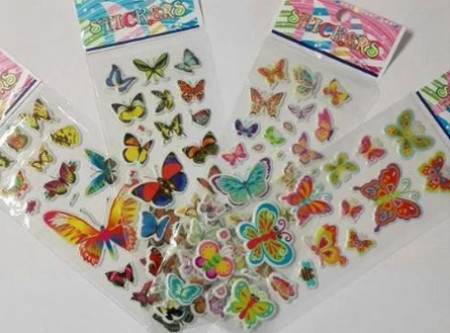 Multicolor Printed 3D PVC Sticker, Shape : Customised