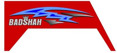 Multicoloured Printed Adhesive Paper Badshah E Rickshaw Sticker