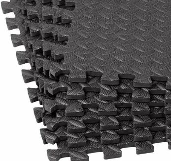 Black Pain Gym Floor Rubber Mat, Hardness : Soft