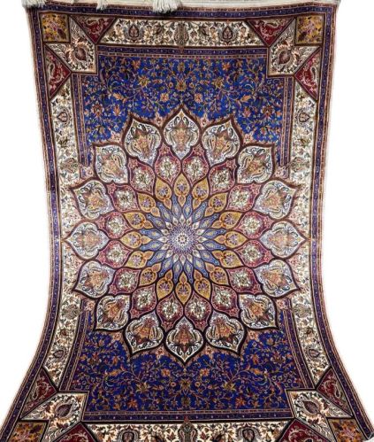 Smooth Handmade Silk Carpet, For Home, Hotel, Speciality : Rust Proof, Long Life, Soft, Durable