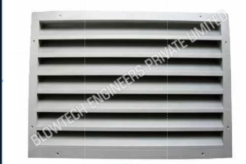 Grey Square Polished Satin Silk Gravity Air Louver, For Industrial Use, Size : Customized