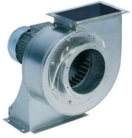 MS Electric Industrial Centrifugal Blower, Blade Material : Stainless Steel, Cast Iron, PP, PP+FRP