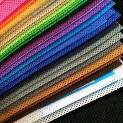 Plain Multicolor Non Woven Fabric, For Shopping Bags, Packaging Type : Roll