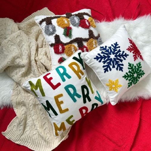 Multicolor Square Cushion Covers, For Sofa, Bed, Chairs, Feature : Easy Wash, Anti Wrinkle