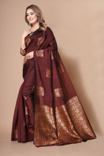 Plain Indian Saree, Color : Multicolor, Width : 6 Meter