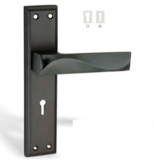 Matt Black ZMH-2005 Zinc Door Handle Lock, Style : Modern