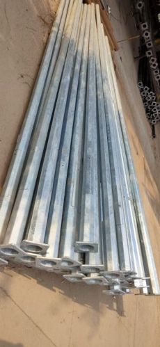 Polished Metal Octagonal Pole, For Road Lights