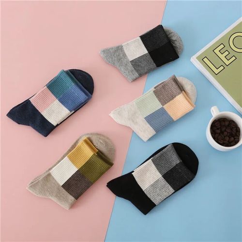 5 Pair Unisex Non Terry Cotton Sock