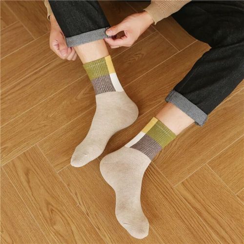 Multicolor Unisex Non Terry Cotton Sock, Technics : Machine Made