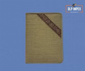 Plain Zipper Jute File Folder, For Keeping Documents, Feature : Eco Friendly, Fine Finish, Light Weight