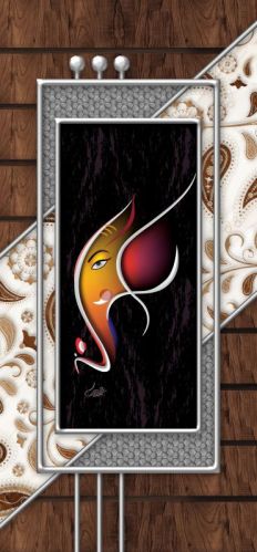 Digital Door Paper Print