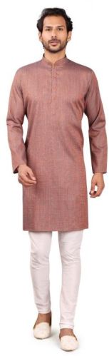 Silk Plain Men Kurta Pajama, Color : White, Red