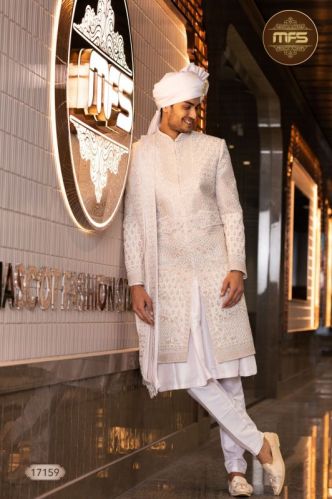 MFS Plain Cotton Traditional Sherwani, Gender : MALE