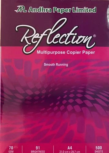 Plain White Reflection A4 Copier Paper, Feature : Low Dust Content, Reasonable Cost