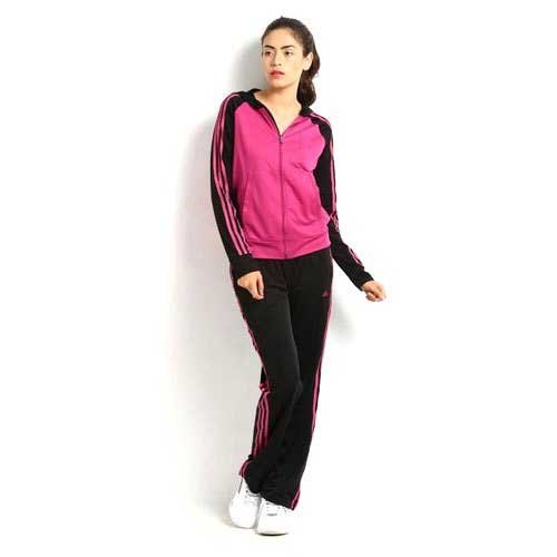 Ladies Sports Track Suit, Fabric Material : Polyester