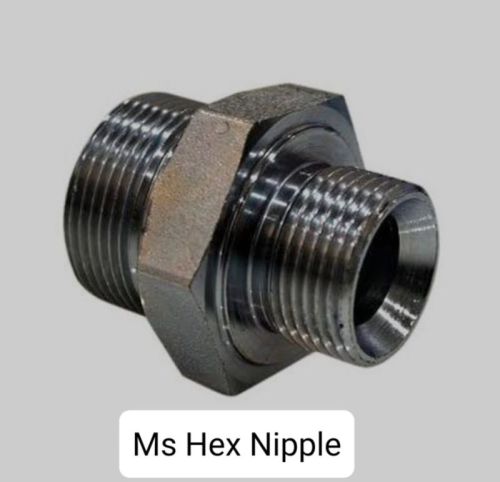 Polished Mild Steel Hex Nipple, For Fittings, Feature : Accuracy Durable, High Quality, High Tensile