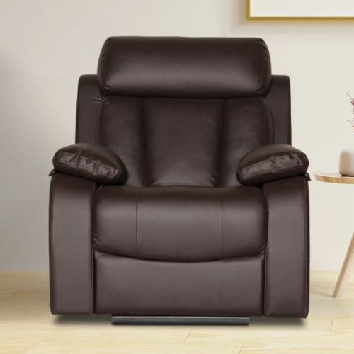 Non Polished Half Leather Plain Recliner Chair, For Home, Hotels, Offices, Living Room, Feature : Attractive Designs