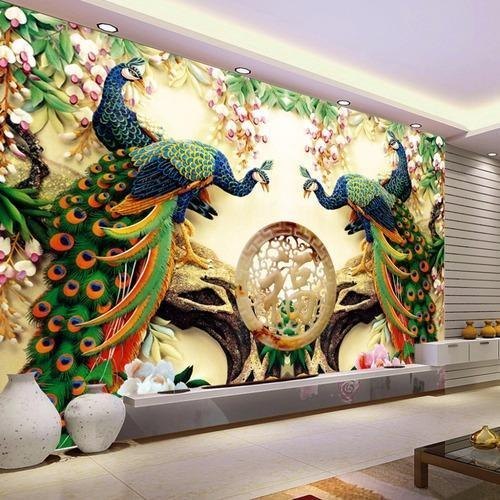 Multicorlor Printed Customized Wallpaper, For Decoration, Household