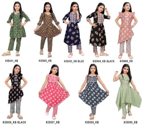 Desilook Lifestyle Children Frocks, Color : Black, Blue, Mix