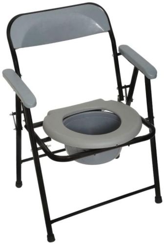 Polished Folding Commode Chair, For Hospital, Home, Feature : Light Weight, Corrosion Proof, Comfortable