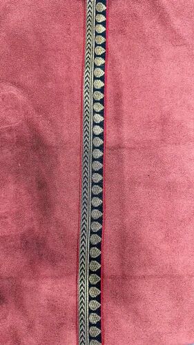 1inch Black Zari Maharani Lace, For Garment