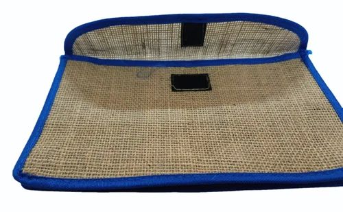 Plain Blue Jute File Folder, For Keeping Documents, Size : A4