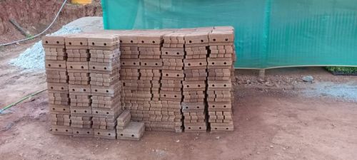 Red Clay Bricks 12x4inch, 230mm X 110mm X 76mm