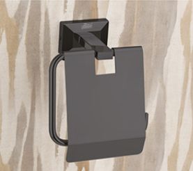 Black VIB-09 Viva Toilet Paper Holder, For Bathroom