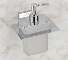 Silver VI-06 Viva Liquid Soap Dispenser, For Bathroom, Mounting Type : Wall-mounted