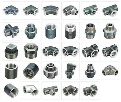 Silver Steel Pipe Fittings, Grade : ASTM
