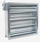 Grey Square Polished Aluminium Aerofoil Damper, For Ventilation, Feature : Adjustable