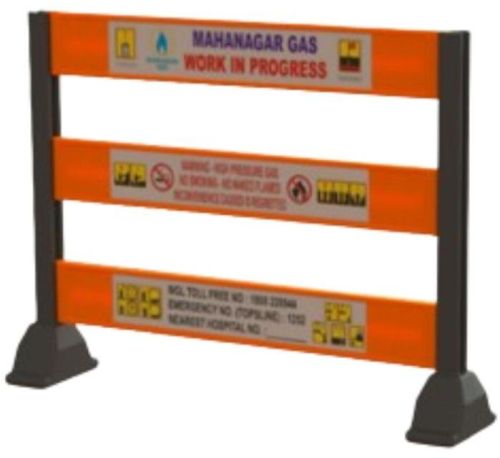 5 PC'S Mgl 24 Inch LLDPE Road Safety Barricade RSB-5P-2.5M (Mgl)