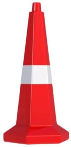 750mm Hexagonal Plastic Traffic Safety Cone RSTC-750HX(W)