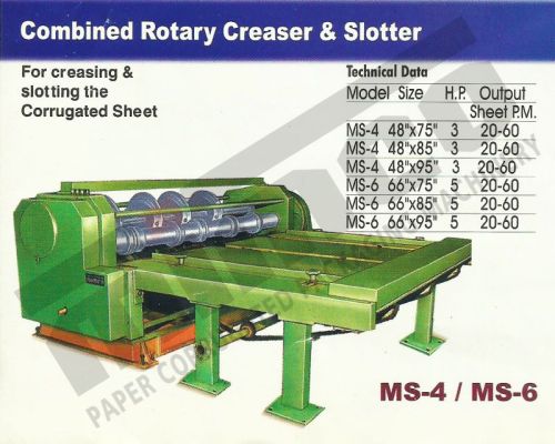 Combined Rotary Creaser & Slotter