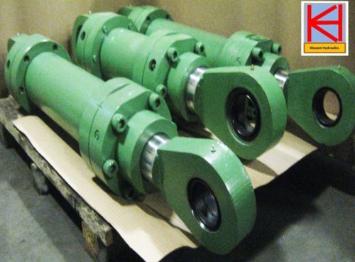 Black Carbon Steel Flange Mounted Hydraulic Cylinder