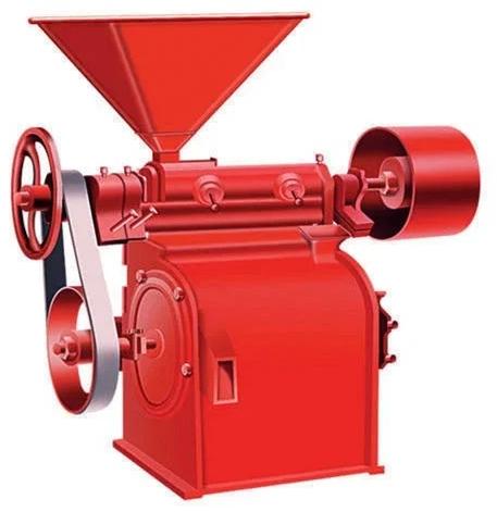 Red Semi Automatic Rice Huller Machine, For Commercial