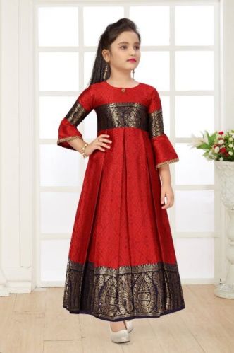 Girls Ethnic Gown, Size : 22x32 Sizes