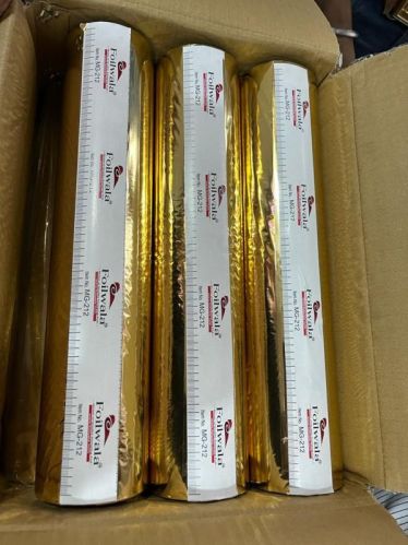 Plain Polyester Base Golden Digital Stamping Foil, Length : 120m
