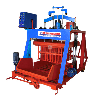 Red Blue 5-7kw Semi Automatic 860 Triple Hollow Block Vibrator Machine