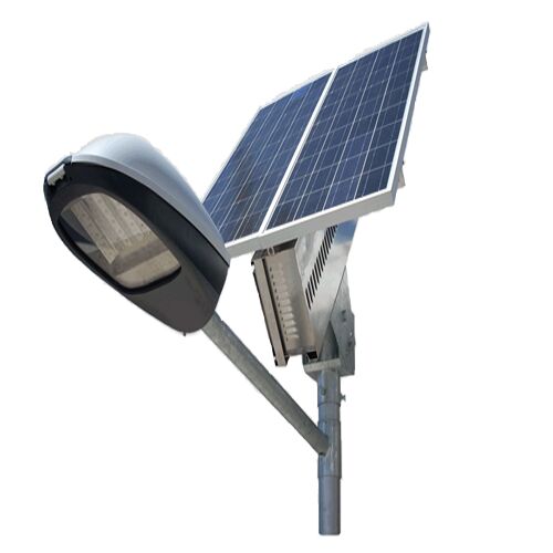 White 50 Watt Solar LED Street Light, For Garden, Roads, Park, Feature : Low Consumption