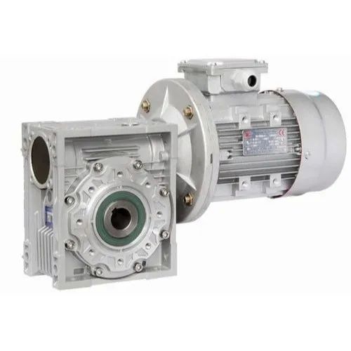 Electric Powder Coated Aluminum Worm Gear Motor, For Industrial, Speciality : Robust Construction