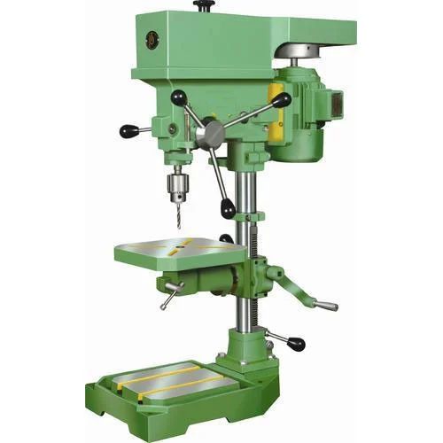 Green 220V Semi Automatic Pillar Drilling Machine