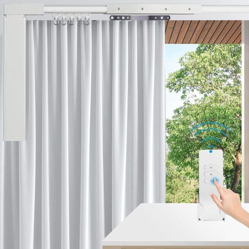 PVC White Motorized Curtain Track