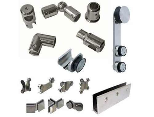 Metallic Square Non Coated Steel Standard Glass Hardware Fittings
